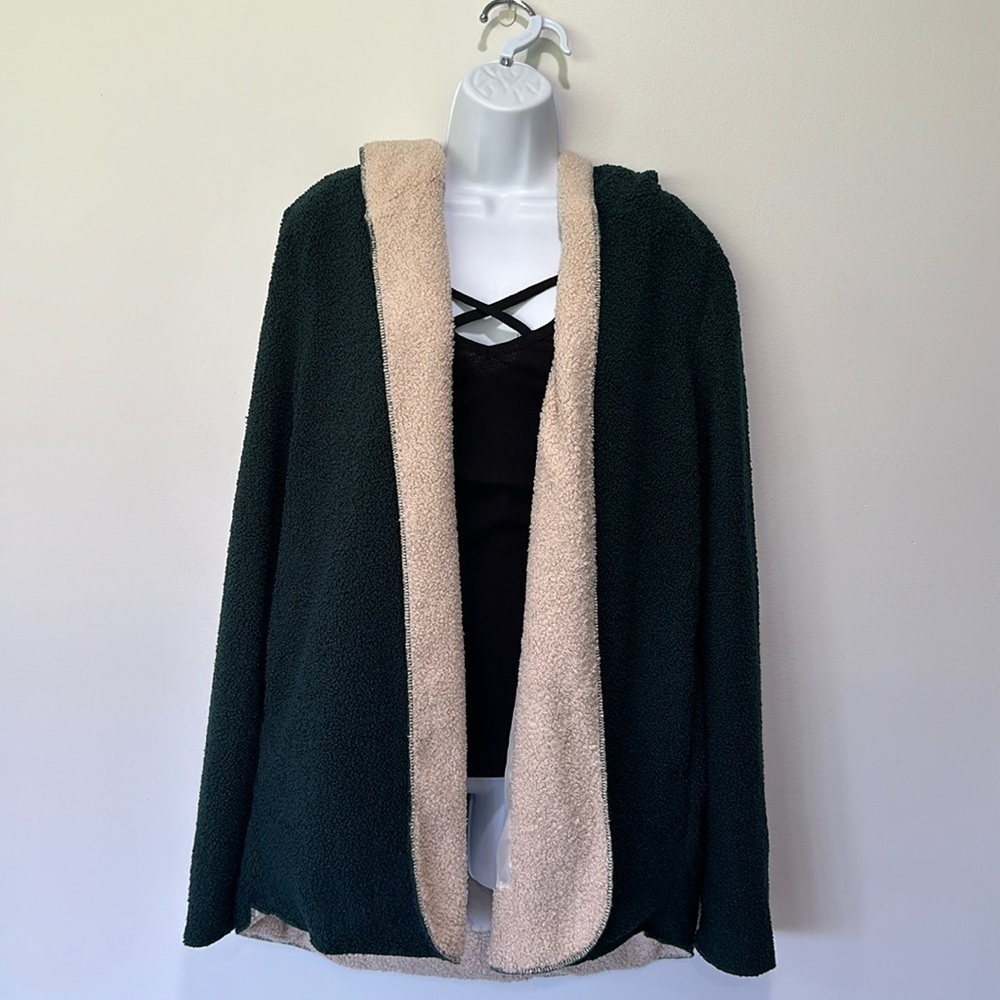 Oversized fleece lined sherpa